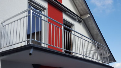Balkongeländer Treppengeländer Alumnium Geländer Sprossen senkrecht Mit Statik