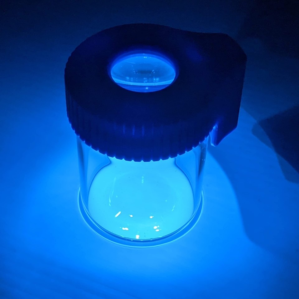 Magnifying Jar Small Air Tight Glass Jar Lighted Jars Cookies Jar with