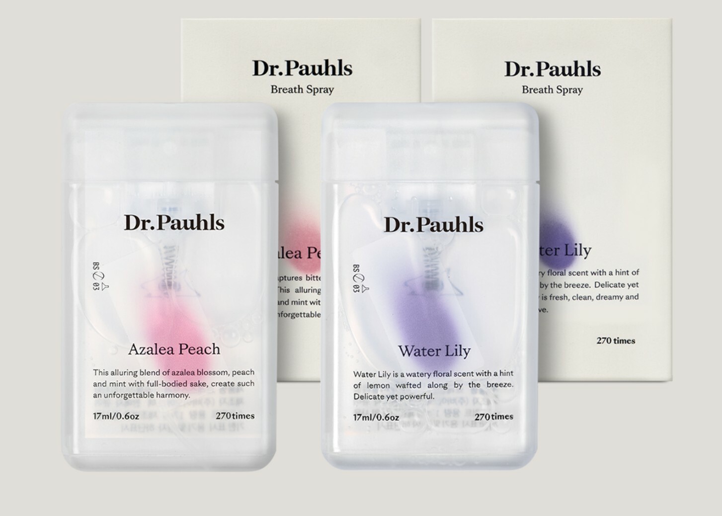 [Dr.Pauhls] Breath Spray 17ml / 270 times / 2 kinds types / portable in pocket eBay