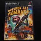 Destroy All Humans! PS2, Blockbuster Case, No Manual, Disc Tested & Working