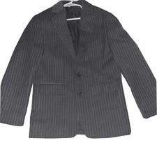 VAN HEUSEN DARK GRAY 2 BUTTON CLASSIC BLAZER/SUIT JACKET BOY'S SIZE 8 REG EUC