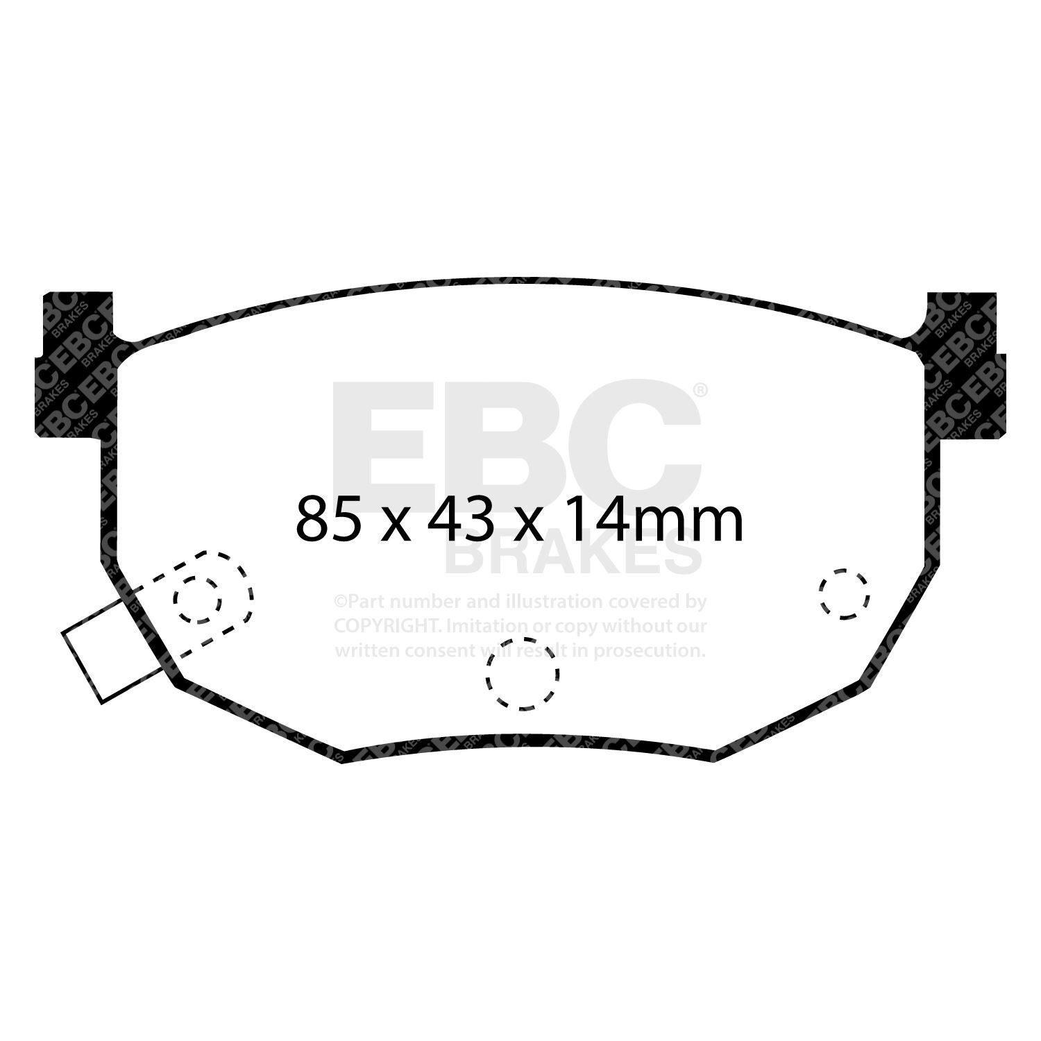 EBC DP5528NDX  Bluestuff Brake Pad Set