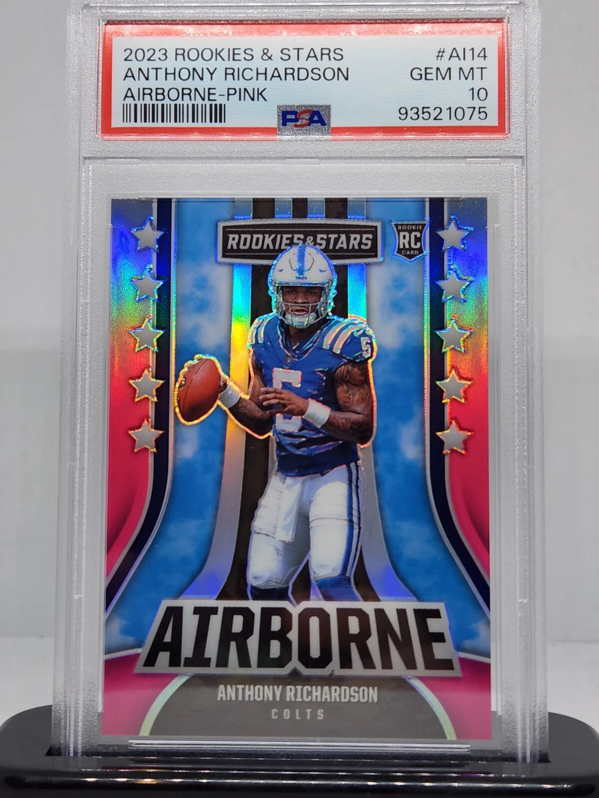 Anthony Richardson Panini Rookies & Stars Airborne #AI14 Pink