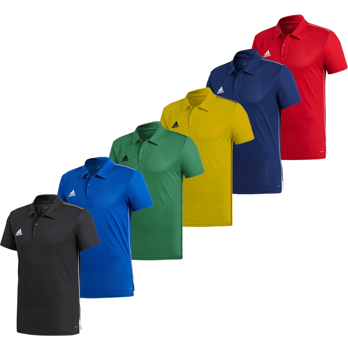 Adidas Polo T T-Shirts Short Sleeve Casual TShirt Top Size | eBay