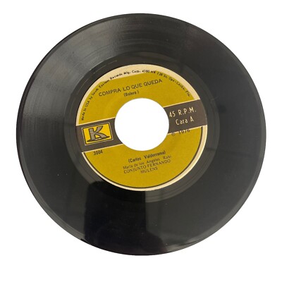 Fernando Mulens 45 Vinyl Record Album Latin Tengo Miedo Compra Lo Que Queda Rare