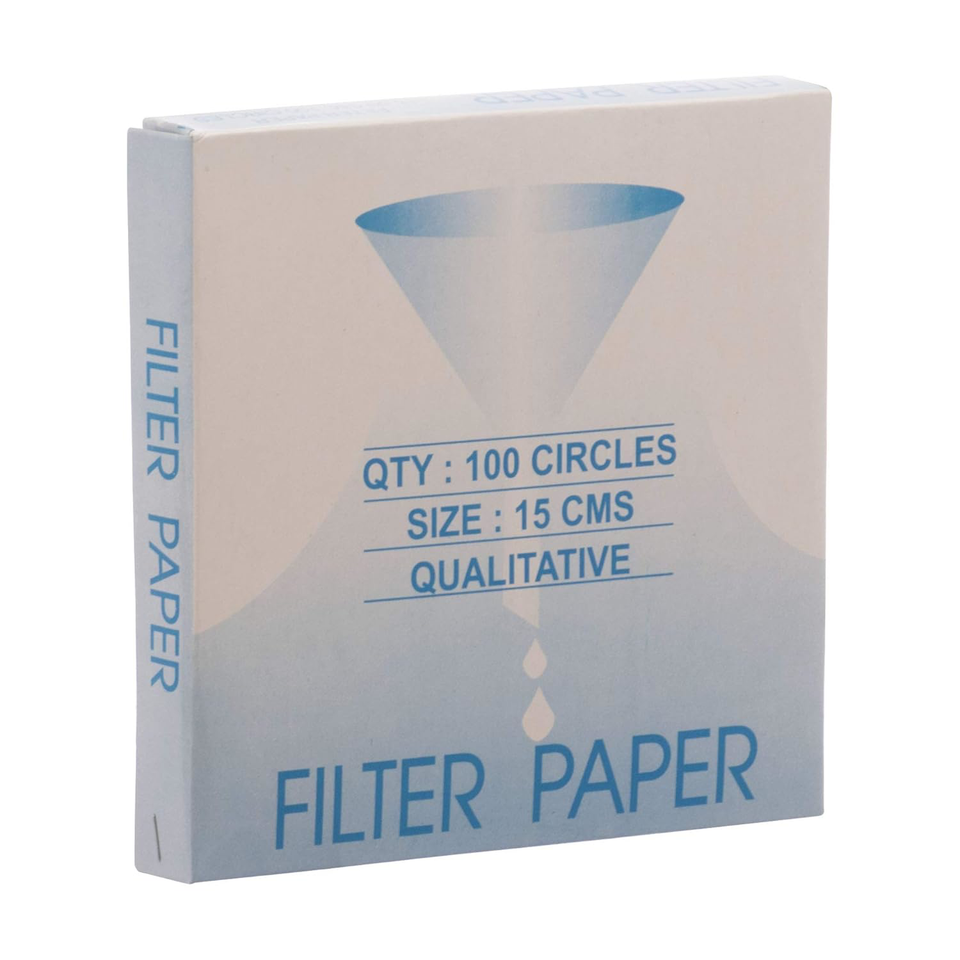 EISCO Premium Filter Paper, 15cm, Pack of 100 Chemistry Filter Paper