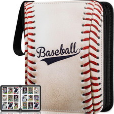 Baseball Card Binder Album with 990 Sleeves for Collectors and Gifts