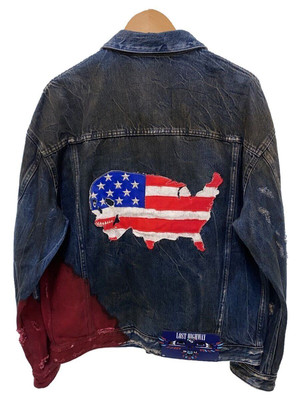 alchemist / WYATT DIP DYED DENIM JACKET/Gジャン/デニムジャケット/インディゴ/レッド// Jean Wyatt Indigo Red Dip-Dyed Denim Jacket by Alchemist G () | eBay