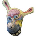 paper Mache Head Unique Handmade Solid Not Hollow — photo 4