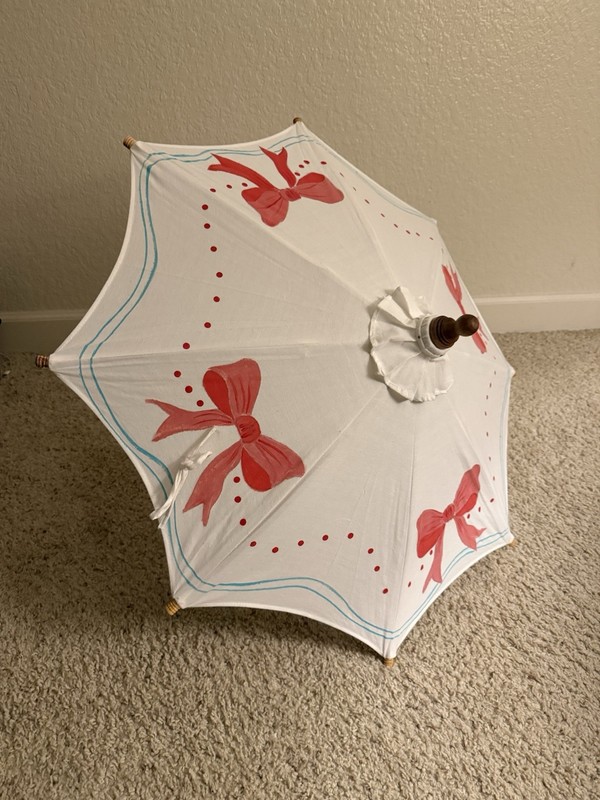 Hand Painted Custom Garden Art Umbrella