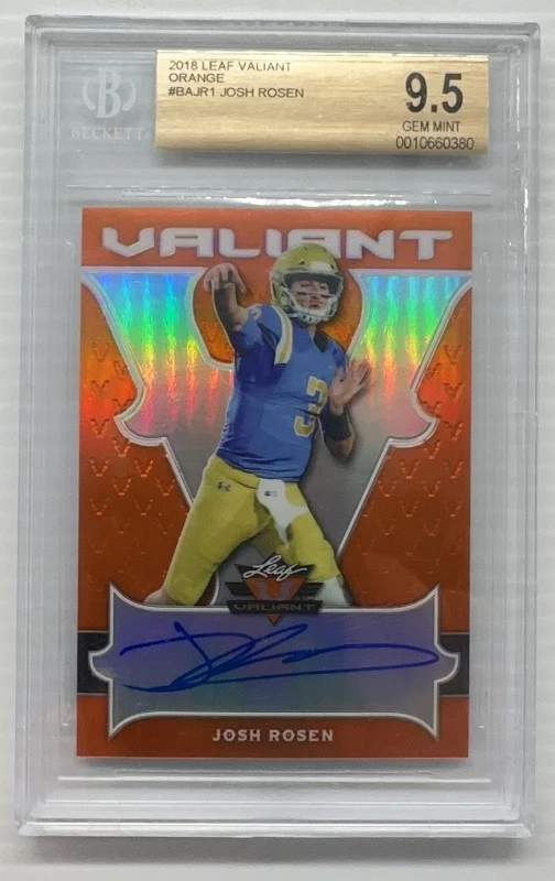 Josh Rosen Leaf Flash #BAJR1 Autograph-Orange