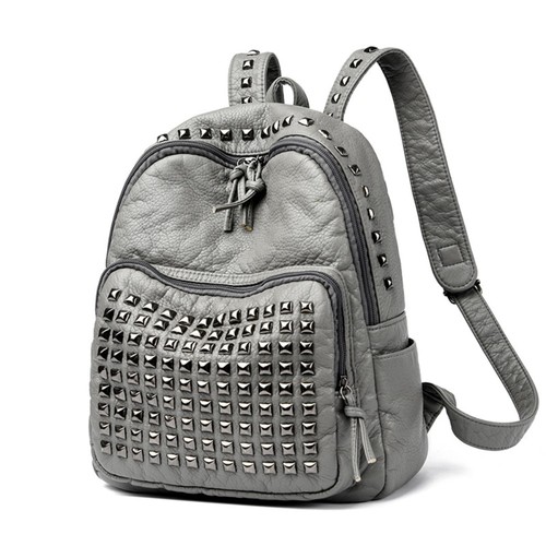 Luxury Design Rivets Backpacks Large Capacity Punk Backpacks Unisex - Picture 15 of 16