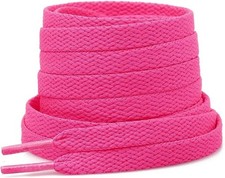 Flat Shoe Laces Boots Trainers Adult Kids Coloured Shoelaces 70, 100, 120, 140cm