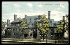 Postcard James J. Hill's Residence, St. Paul, Minnesota