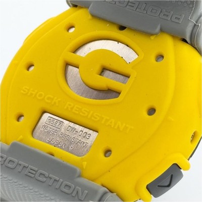 G-SHOCK DW-003 Digital Watch Black Yellow Vintage Used | eBay