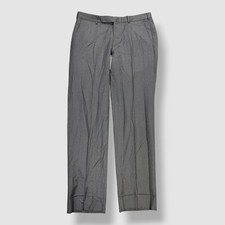 Ermenegildo Zegna Men's Gray Solid Wool Suit Separate Pants Size 34W