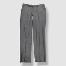 Ermenegildo Zegna Men's Gray Solid Wool Suit Separate Pants Size 34W