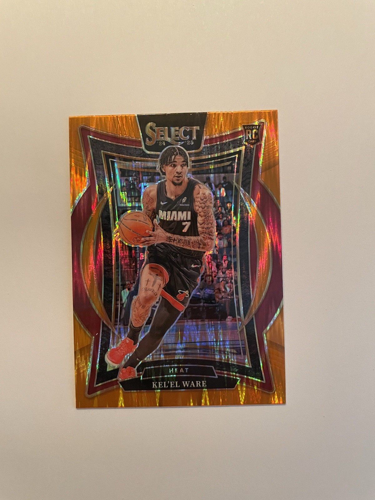 2024-25 Select Basketball Orange Flash #66 Kel’el Ware - Kelel Ware - ROOKIE