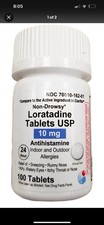 Loratadine 10mg Non-Drowsy Allergy Relief 100 tabs Granules Pharmaceutical 04/27