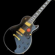 Factory Beauty Black LP Electric Guitar Gold Hardware Mahogany Neck Solid Body