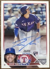 2023 Topps Chrome #RA-JSM Josh Smith Rookie RC Auto - Texas Rangers