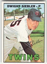 1967 Topps #164 Dwight Siebler Minnesota Twins EX-EXMT 53963