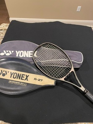 Vintage Yonex Tennis Racket, Cover and Padded Carry Case R-27 Rexboron 27''