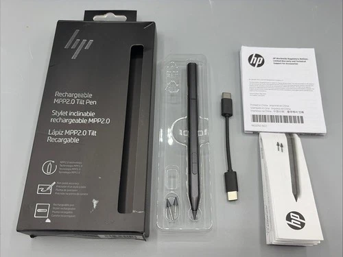 HP Rechargeable MPP 2.0 Tilt Pen - Charcoal Gray (3J122AA#ABL) - DMG PACKAGING