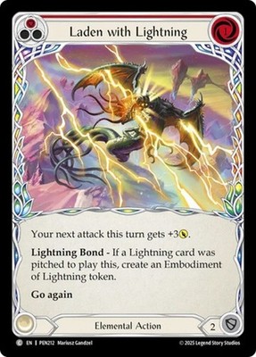 LADEN WITH LIGHTNING (RED) X3 *FAB - COMPENDIUM OF RATHE*