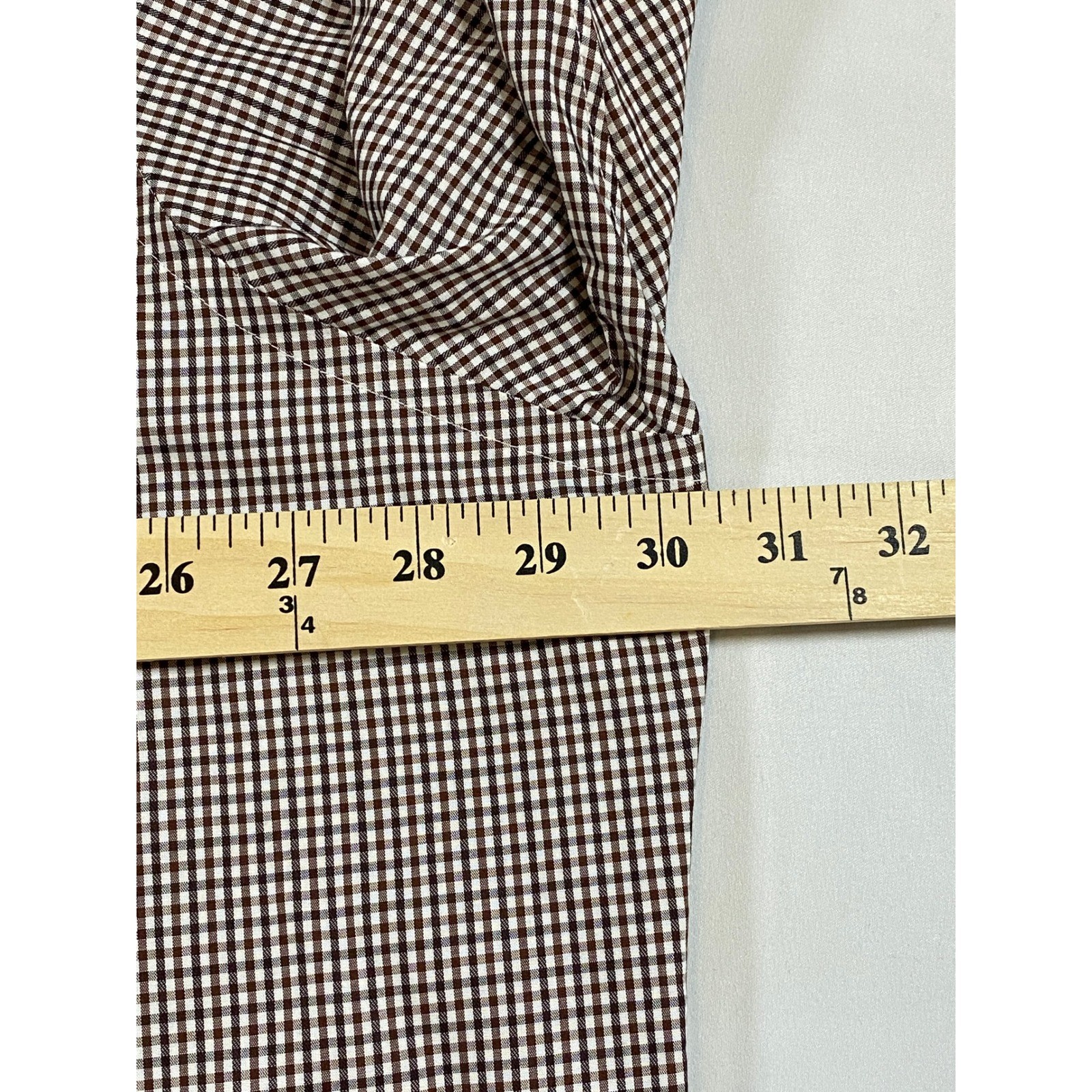 Buttoned Down Mens Gingham Check Long Sleeve Butt… - image 9