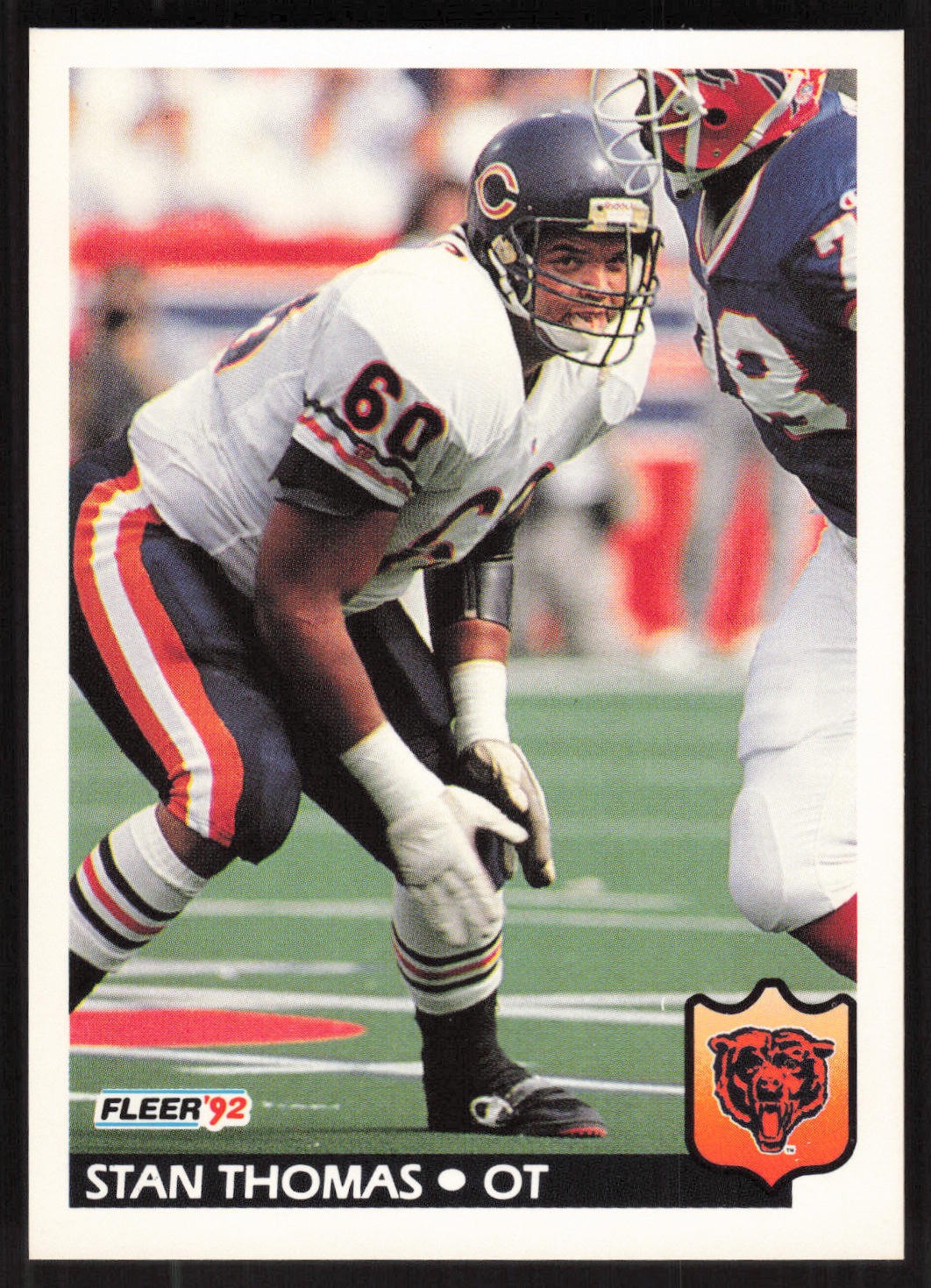 Stan Thomas, 1992 Fleer, #48, Chicago Bears,