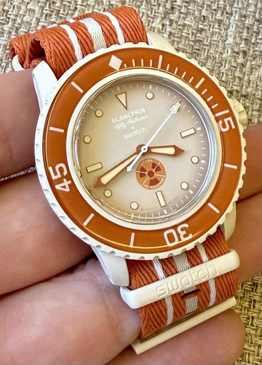 🌊 SWATCH×BLANCPAIN Scuba 50 Fathoms Arctic Ocean SO35N100 Unused