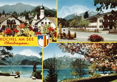 Postcard Kochel Am See Oberbayern Germany Upper Bavaria c 1960