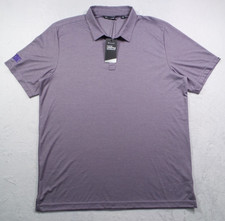 Travis Mathew Shirt Mens Size 2XL Purple Polo Short Sleeve Performance NWT