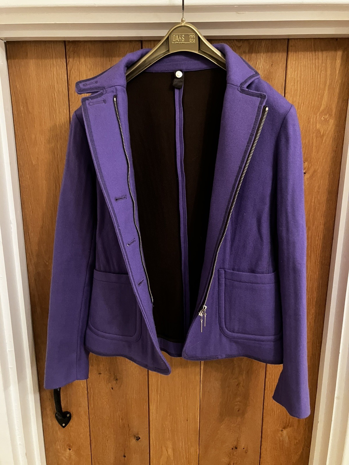 Vintage Moncler Wool Jacket | Stunning Purple | Designer | Woman’: S thumbnail 3