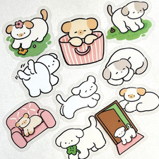 Cute Kawaii Puppy Dog Stickers Scrapbooking Journal Planner