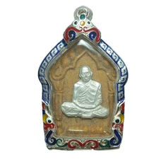 Khun Paen  LP  Tim   Buddha Pendant   Thai  Amulet protection talisman 100% Real