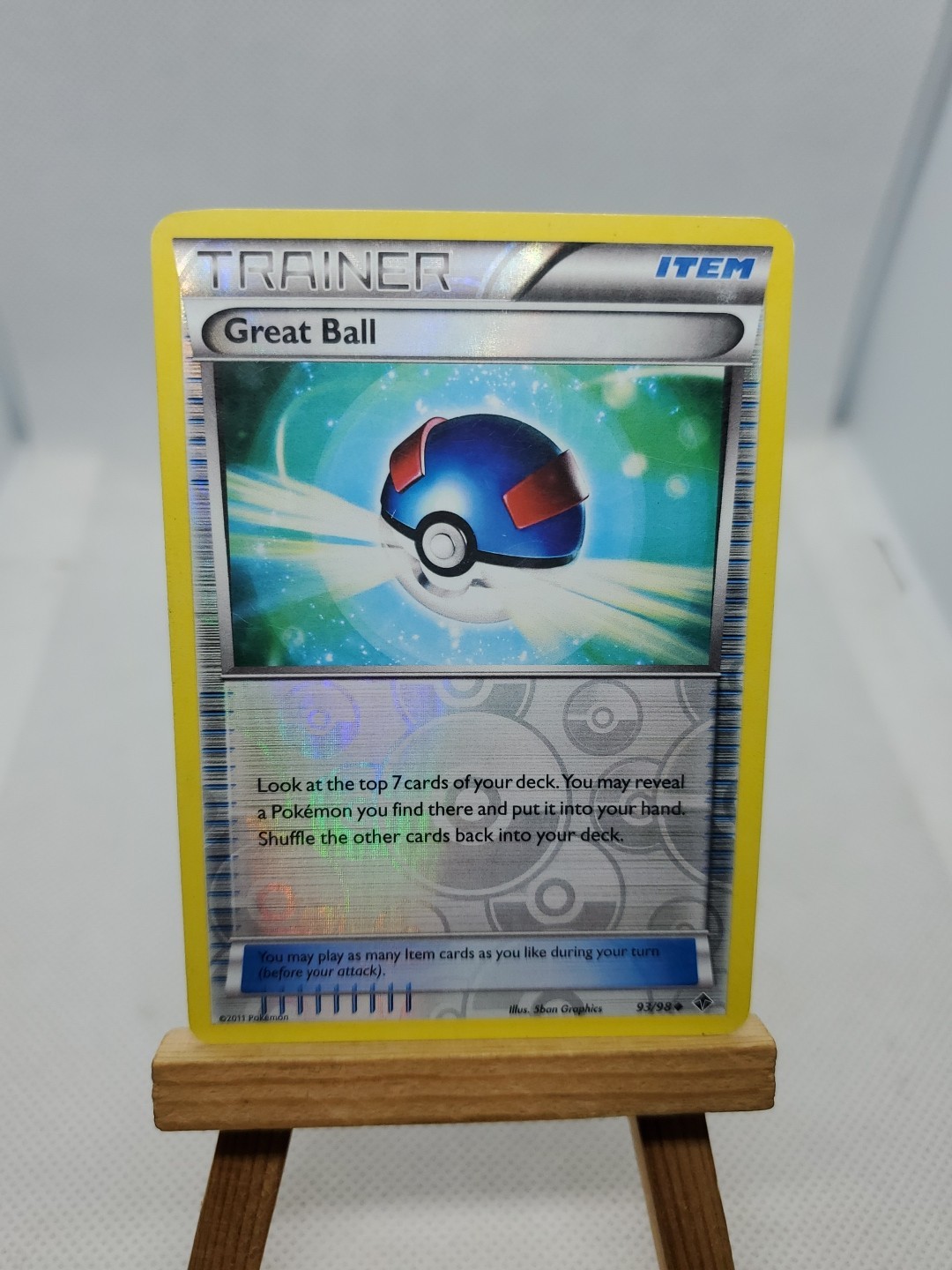 Emerging Powers #93/98 Great Ball Reverse Holo Trading Card