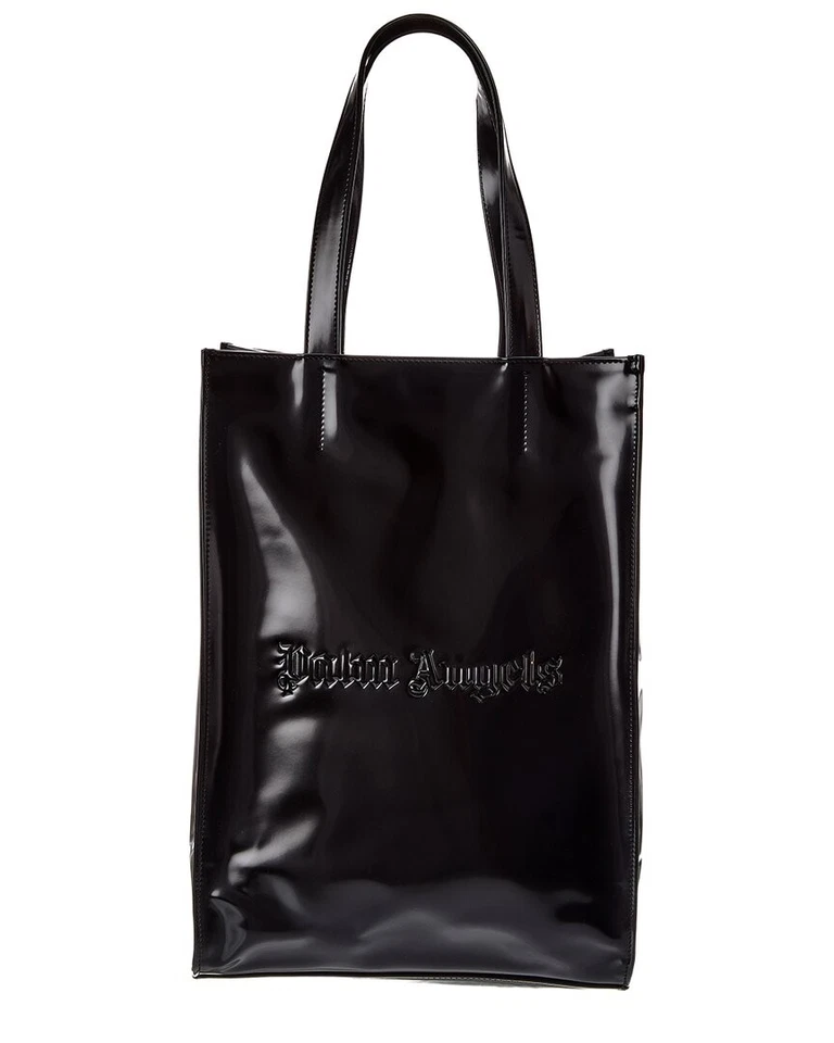 Palm Angels Shiny Classic Logo Tote Men's Black Os