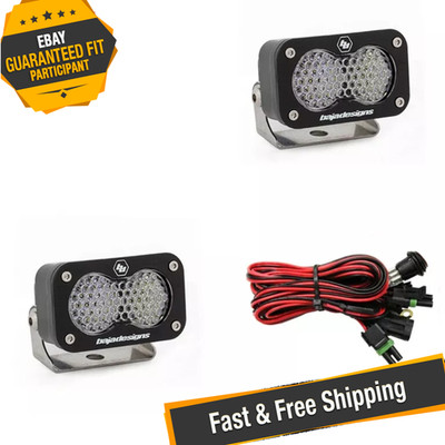 Baja Designs 547806 Pair Work/Scene S2 Sport Black LED Auxiliary Light Pod