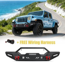 Aaiwa For 2007-2025 Jeep Wrangler Jkjljt Front Bumper With Winch Plate D-ring Aaiwa For 2007-2025 Jeep Wrangler Jkjljt Front Bumper With Winch Plate D-ring