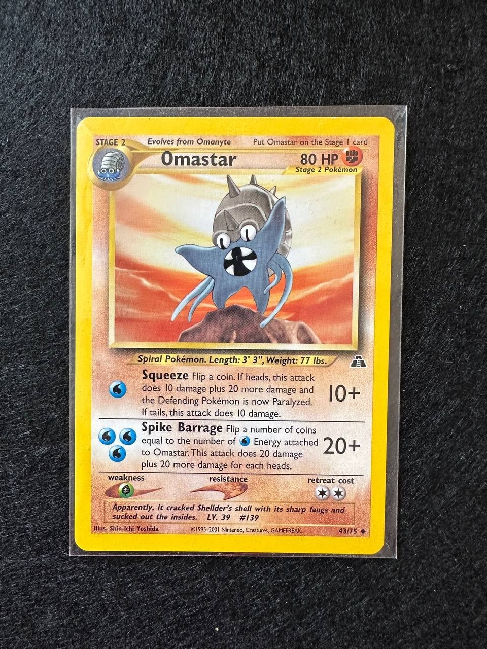 OMASTAR 43/75 NEO DISCOVERY CARTA POKEMON ENG