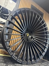 23" LAMBORGHINI URUS FORGED ALLOY WHEELS ALLOYS BLACK CUSTOM FORGED RIMS CONCAVE