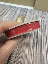 Stampin' UP REAL RED SHEER RIBBON TRIM 10 YARDS 3/8 INCH NEW ROLL