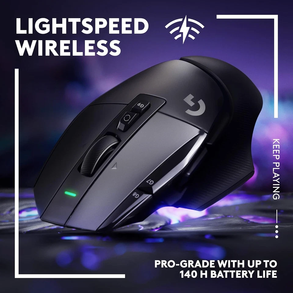 Logitech G G502 X LIGHTSPEED Wireless Gaming Mouse - Optical mouse with Black  - Image 3 of 4