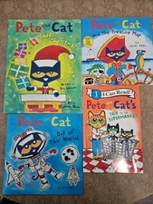 Lot Of 4 Pete The Cat Books James Dean Preschool