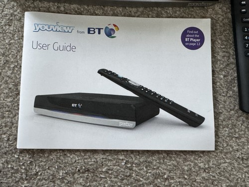 BT DTR-T2100 / 500GB HD YouView+ y TV para ponerse al día con control remoto y manual - Imagen 2 de 9