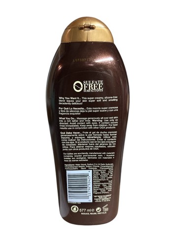 OGX Hydrating Moisture Shea Soft & Smooth BODY WASH 19.5 oz (1 New) - Picture 2 of 2