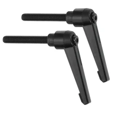 2Pcs Clamping Lever Handles, M8 x 50mm Male Thread Knobs Handle, Black