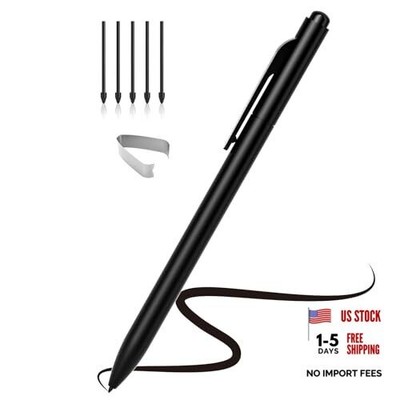 EMR Stylus for Remarkable 2, No Charging or Bluetooth Pen with 5 Tips Black